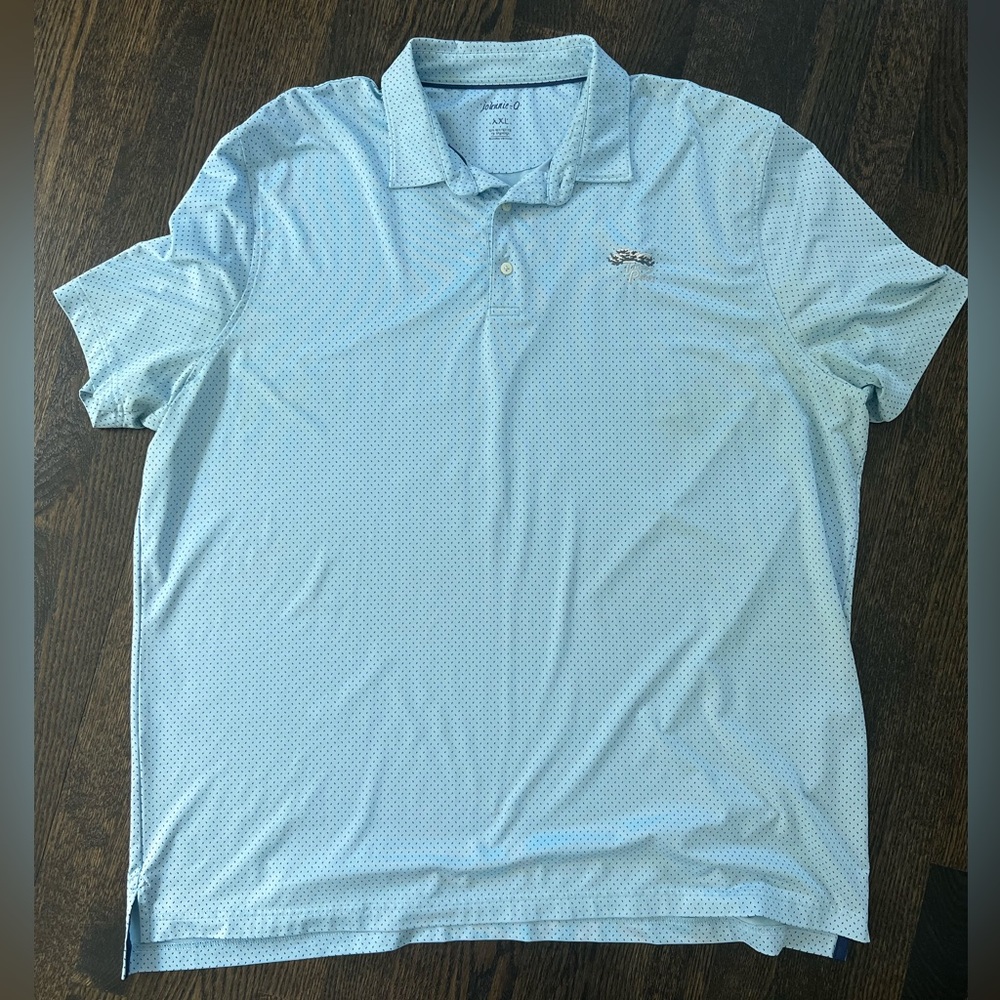 johnnie-O Blue Polo Shirt Classic Short-Sleeve Torrey Pines Design